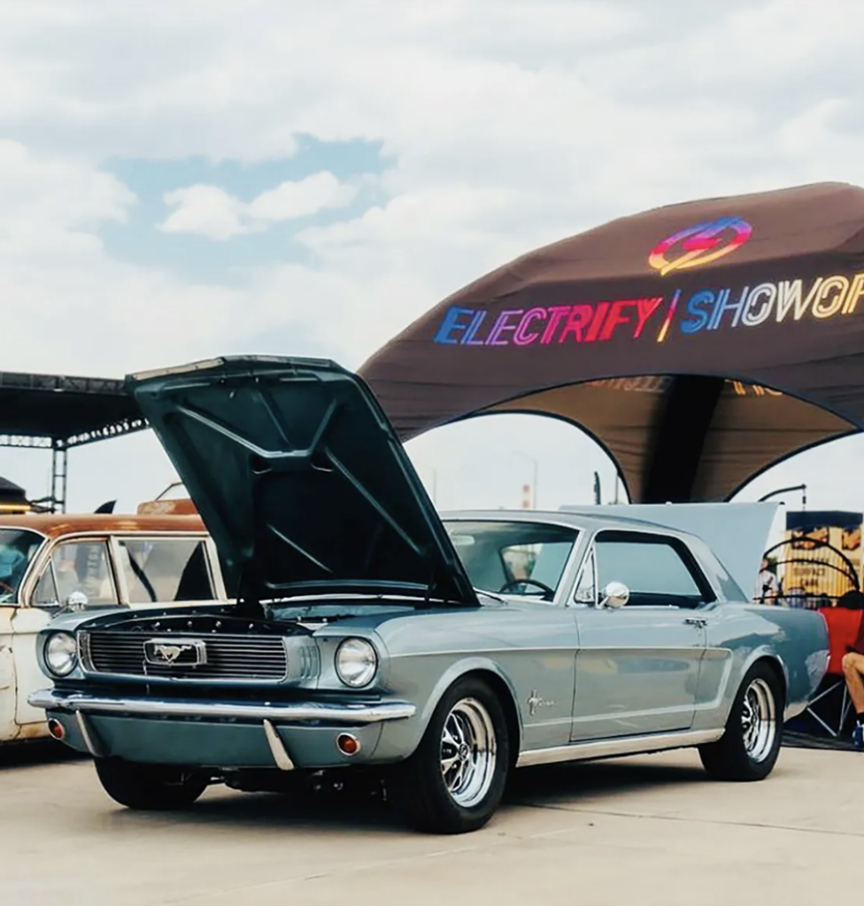 Electric Stampede: A 1966 Mustang with Silent Thunder